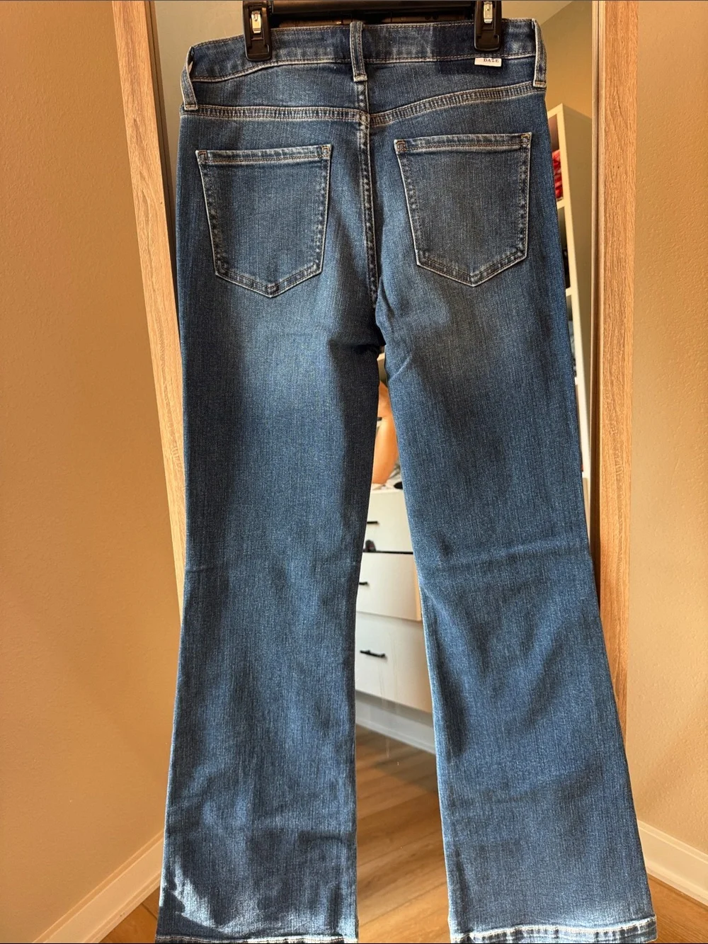 DAZE Women's Dark Blue Flare Jeans